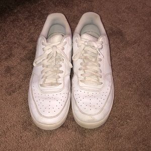 Mens Nike Size 14 All White Shoes